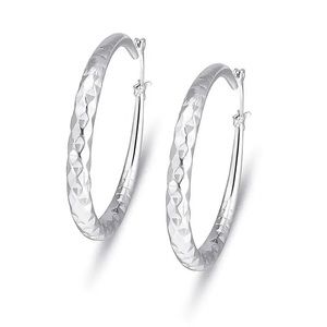 Silver hoop earrings